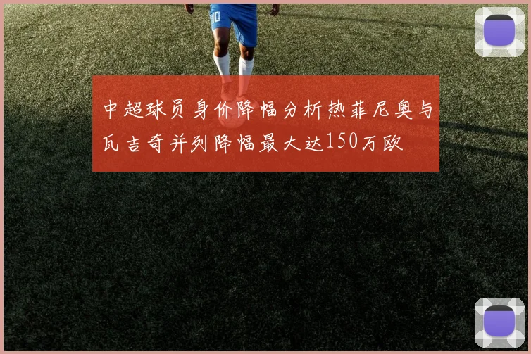 中超球员身价降幅分析热菲尼奥与瓦吉奇并列降幅最大达150万欧